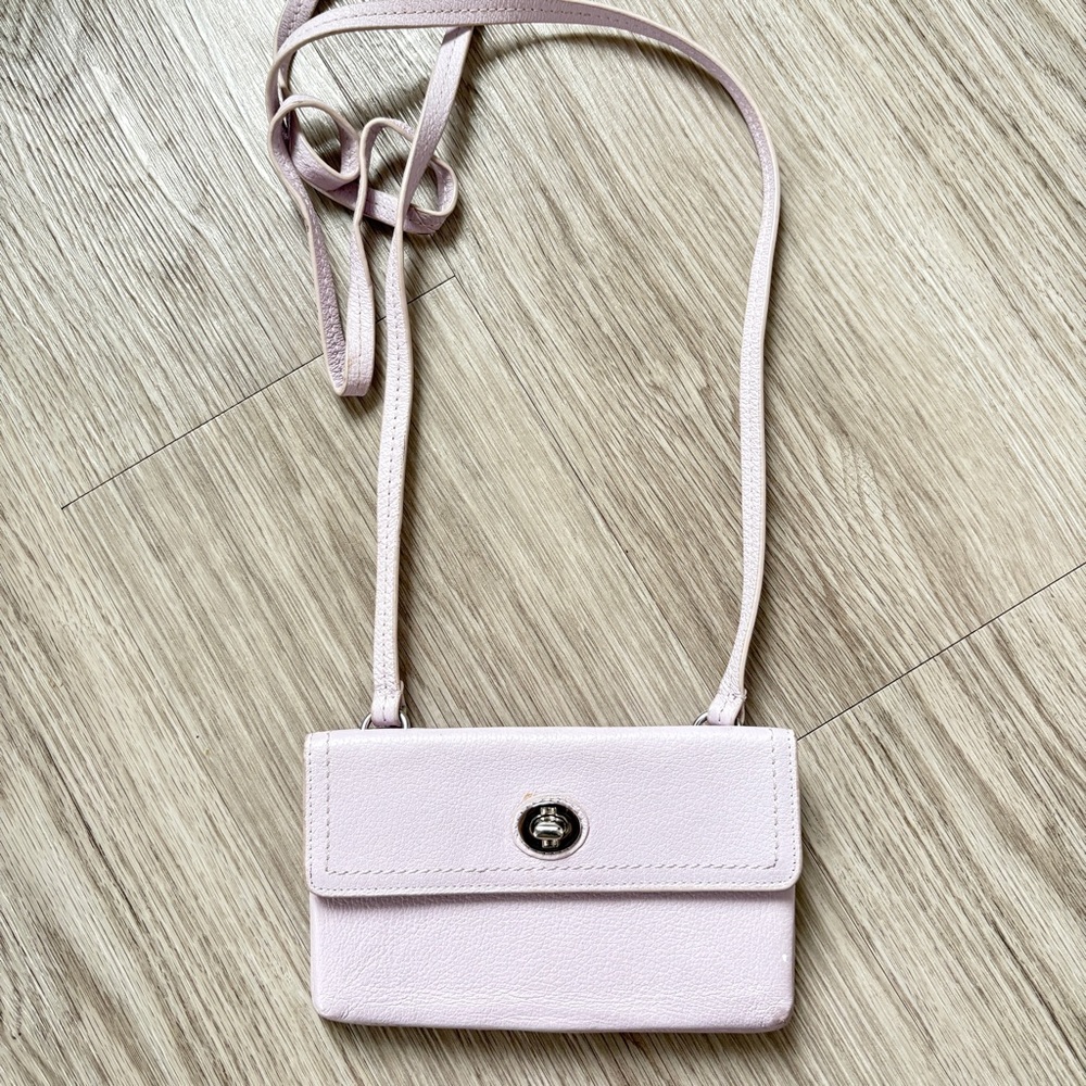 Danier Leather Pastel Lavender Crossbody Bag